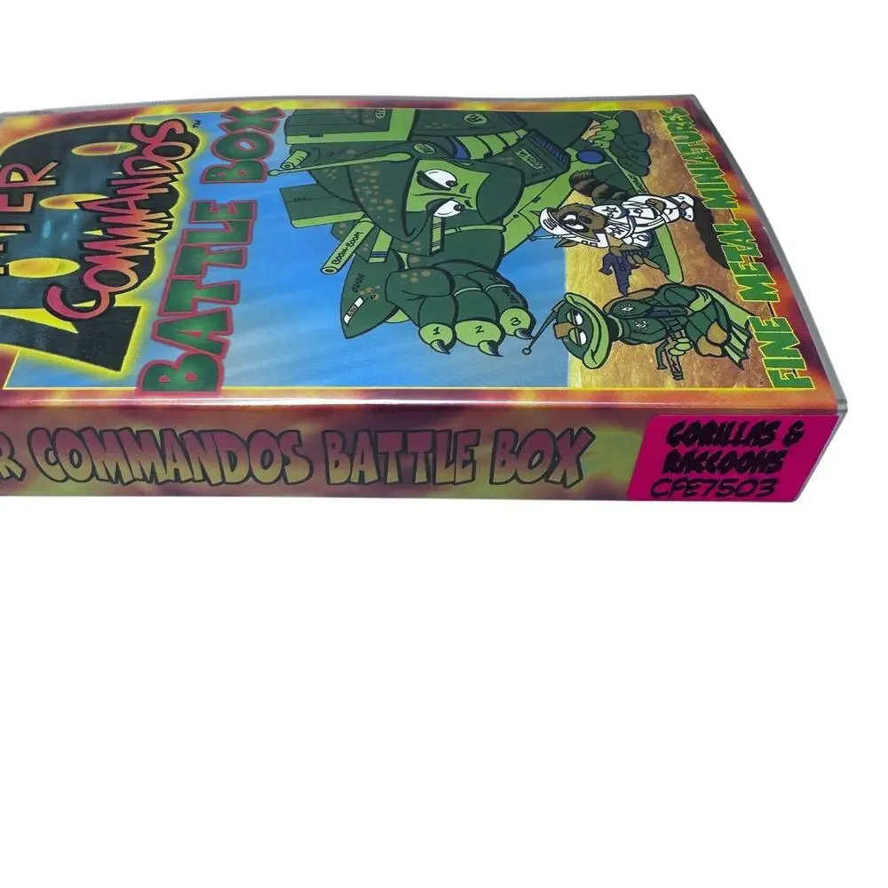 Critter Commandos 2000 Battle Box Fine Metal Miniatures Gorillas Racoons